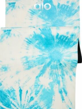 ALO Yoga Turquoise & White Tie-Dye Yoga mat